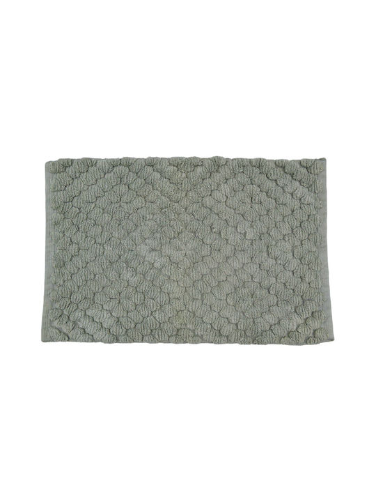 Ankor Non-Slip Bath Mat Cotton 852086 Green 50x...