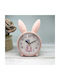 Tischuhr mit Zeigern mit Wecker Rosa 82262