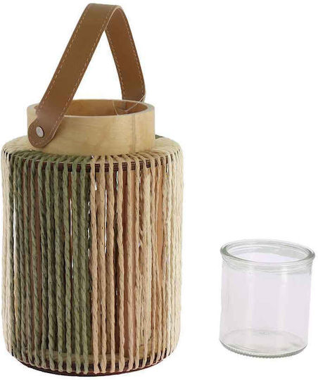 Beauty Home Simon Laterne Korbweide Tischplatte Beige