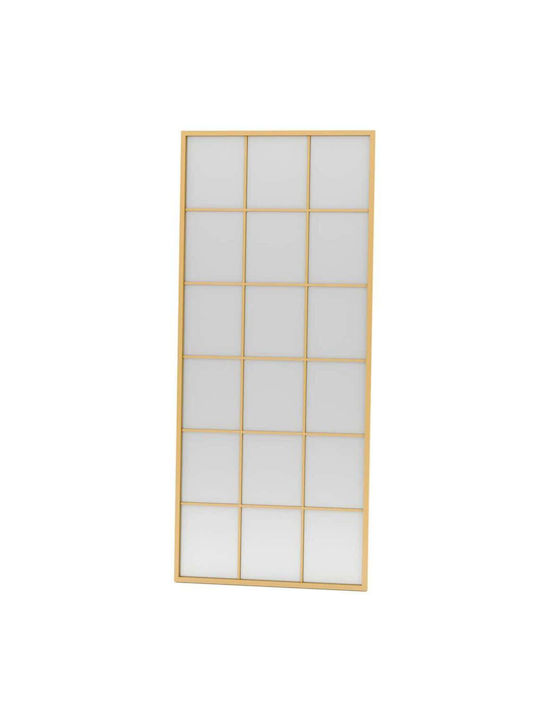 Hanah Home Floor Mirror with Gold Metal Frame 180x80cm