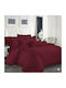 Комплект Плик за Завивка Памучен Кинг Сайз с 2 Калъфки 240x260 Bordeaux