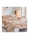 Lucktora Set Duvet Cover 220x240cm Super King with 2 Pillowcases Beige