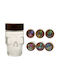 Vase General Use with Lid Glass Transparent 5.5x5.5cm