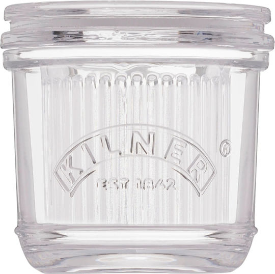 KIlner General Use Vase with Lid and Glass Stand Transparent 200ml