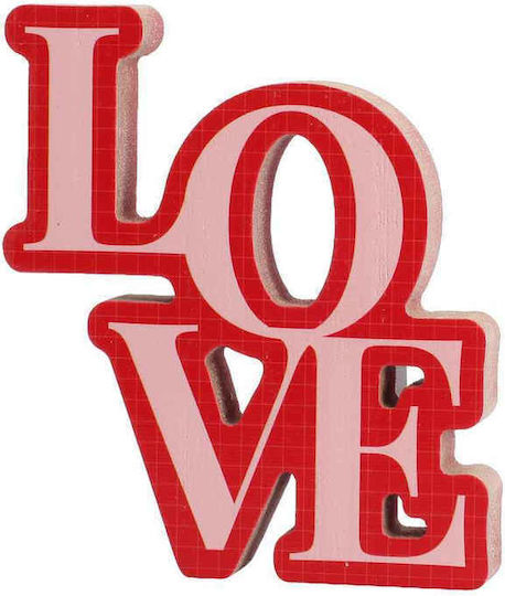 Beauty Home Декоративен Елемент Love От Дърво 11x12.5x1.5см