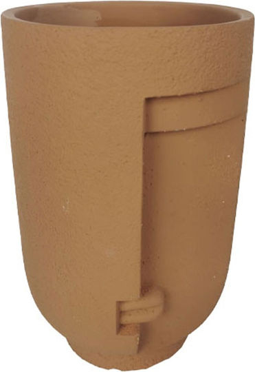 Marhome Κασπώ Τσιμεντένιο Καφέ 14.5x14.5x23εκ.
