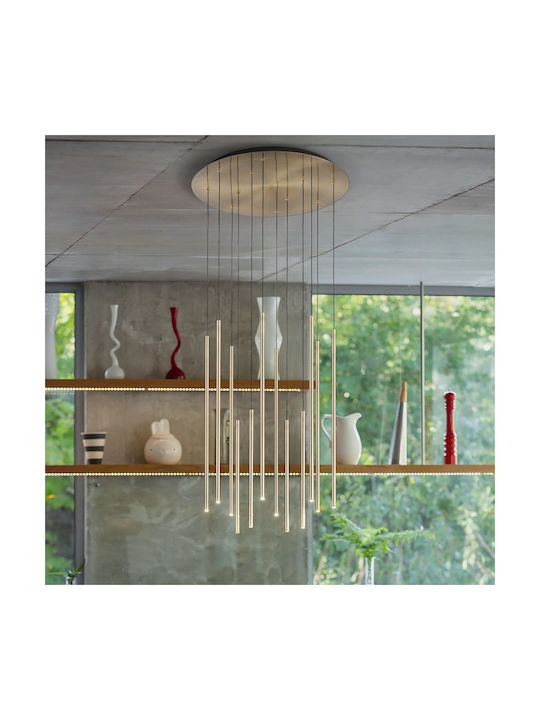 Ideal Lux Κρεμαστό Φωτιστικό LED με Θερμό Λευκό Φως 65x65εκ.