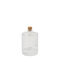 Beauty Home Lucie Wasserflasche Glas mit Kork Transparent 30ml