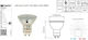 LED line LED-Lampe 1W für Fassung GU10 Naturweiß 80lm