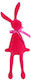Iepure Șezând Plușat Fucsia 38 cm