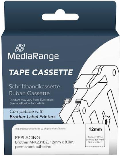 MediaRange Label Maker Tape in Black Color 1pcs