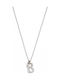 Loisir Necklace Monogram "B" from Steel with Pearls