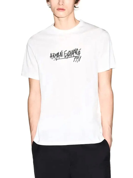 Armani Exchange Tricou Alb