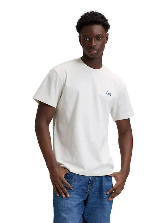 Lee Logo T-shirt Εκρου