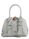 Bowling Leder Damentasche Handtasche Gray