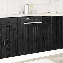Vidaxl Kitchen Cabinet Black Beech 45 X 1.5 X 67 Cm