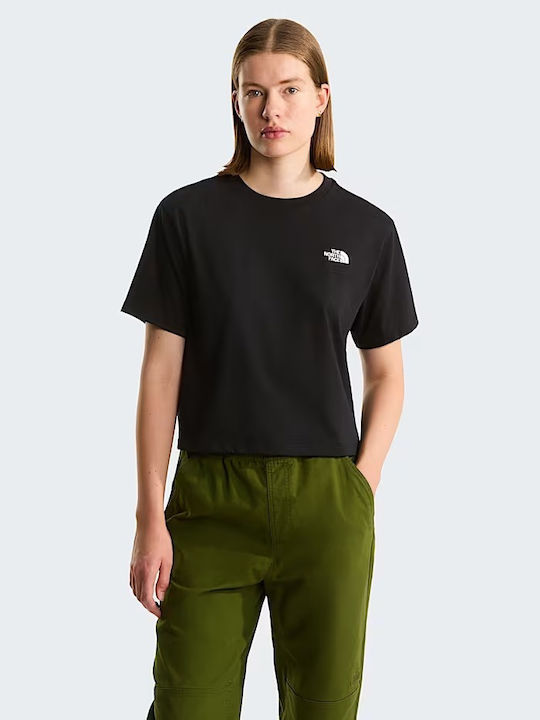 The North Face Γυναικείο Crop T-shirt Μαύρο