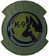 Police K-9 Detect & Protect Σήμα Pvc Χακί Μαύρο
