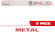 Milwaukee 48475788 Metal Reciprocating Saw Blades 230mm 18tpi 5 Pieces
