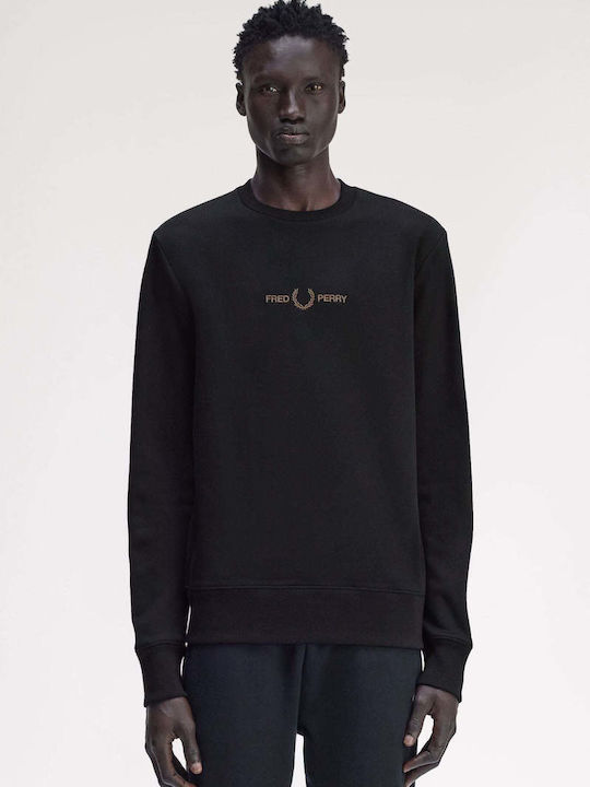 Fred Perry Φούτερ Black Shaded Stone