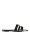 Women's Flat Sandals in Black Color