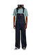 Ανδρική Τζιν Σαλοπέτα με Loose Straight Εφαρμογή Rinsed Denim