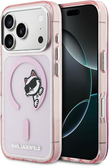Handyhülle Karl Lagerfeld Iml Peekaboo Magsafe Iphone 17 Pro Max Rosa