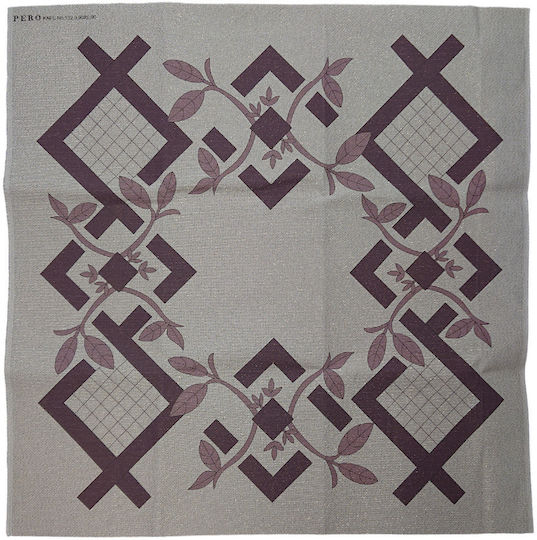Canvas Tablecloth 90x90cm Etemin Knossos Sunbeam Beige Gold Pero 132