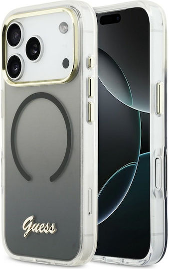Guess Guess Iml Gradient Script Rückseite Kunststoff Schwarz Für iPhone 17 Pro Max