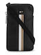Herren Schulter / Crossbody Tasche Schwarz