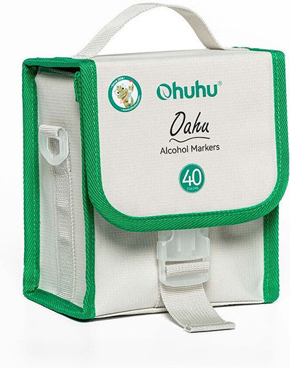 Ohuhu Oaka Fine & Chisel 40 Μαρκαδόροι Αλκοόλης Basic Colors