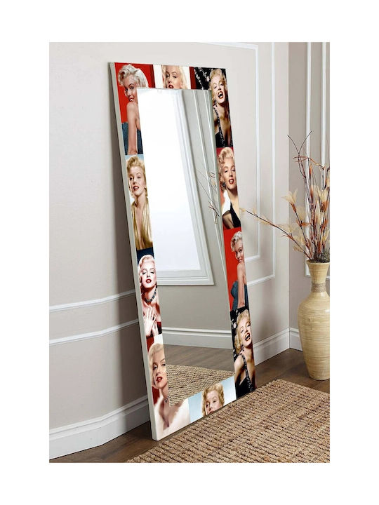 Oglindă De Perete Decorativă Marilyn Monroe Multicoloră 150x60 Cm