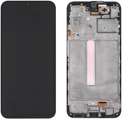 Samsung Екран с Рамка за Samsung A25 5G (Черен)