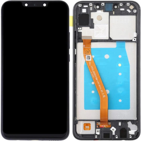 Екран със Сензорен Механизъм и Рамка за Huawei P Smart Plus (Черен)