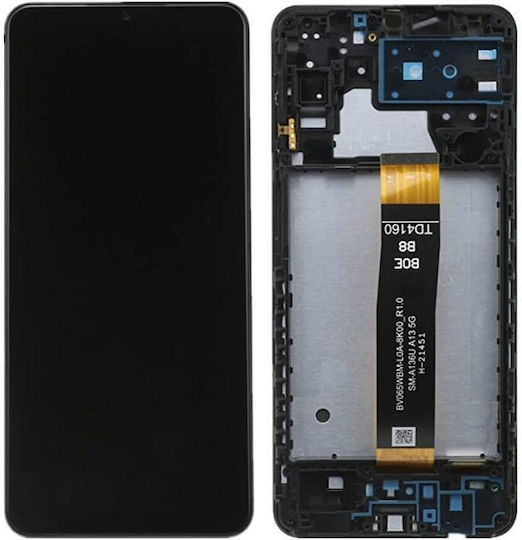 Samsung Screen with Touch Mechanism and Frame for Samsung A13 5G (Black)
