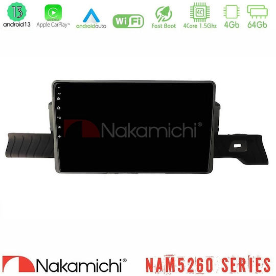 Nakamichi Nam5260 Series 4core Android13 4+64gb Citroen C3 You 2025-> Navigation Multimedia Tablet 9" Carplay + & Android Auto