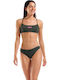 Set Bikini Μπουστάκι Dark Sage, Shocking Pink