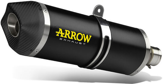 Arrow Exhaust Aluminium Dark Racetech Carbon End Cap Φ54 Left 61011pp.aluminium