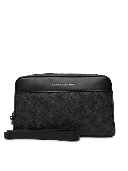 Monogram Leder Damenbeutel Handtasche Schwarz