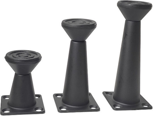 Import Hellas Kunststoff Möbelbeine Schwarz