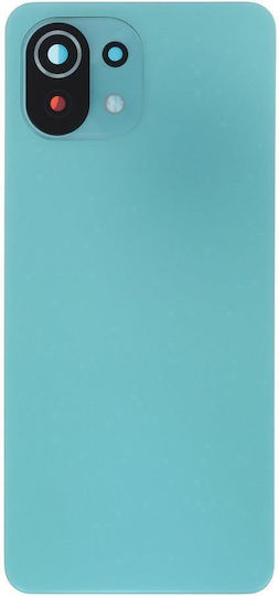 Xiaomi Mi 11 Lite 5g Mi 11 Lite Ne 5g Battery Cover + Adhesive + Camera Lens Green High Quality Oem