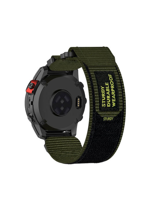 Armband Grün (Kompatibles Gerät Garmin Fenix 3/5X/3HR/5X Plus/6X/6X Pro/7X/8)