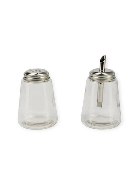 Bergner Milchkanne & Zuckerdose Set Servieren Glas 2Stück