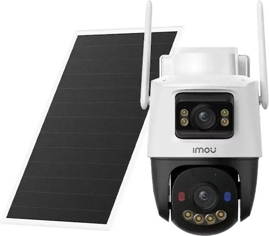 Imou IPC-SA70F-10M0T2-EU/FSP008 IP Dual Κάμερα Παρακολούθησης Wi-Fi/4G 5+5MP Αδιάβροχη Μπαταρίας με Αμφίδρομη Επικοινωνία και Φακό 3.6mm