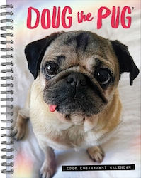 Doug Pug 2026 Календар Бележник Wlcp
