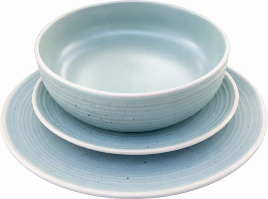 Green Ceramic Dinnerware Set 12pcs