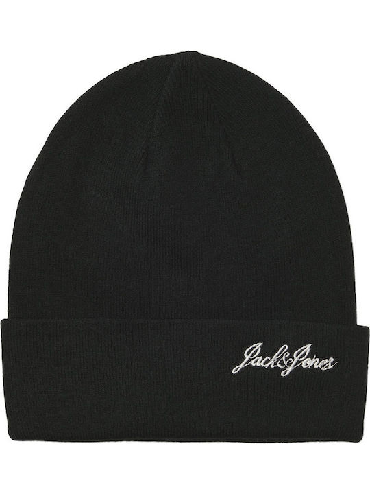 Beanie Ανδρικός Σκούφος Πλεκτός σε Μαύρο χρώμα