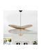 Opviq Daffodil Κρεμαστό Φωτιστικό Μπεζ με Ντουί E27 48x48x55εκ.