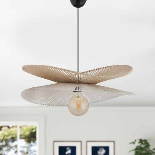 Opviq Daffodil Κρεμαστό Φωτιστικό Μπεζ 48x48x55εκ. Opviq Daffodil Κρεμαστό Φωτιστικό Μπεζ 48x48x55εκ.