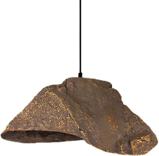 Opviq Brown Hängelampe Braun mit Fassung E27 30x30x60cm.